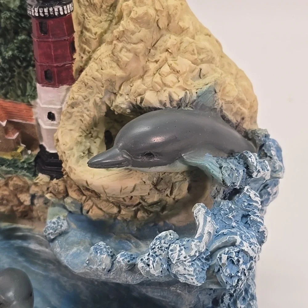 Fountain Dolphin /‎ Lighthouse Figurine Nautical Theme 7
